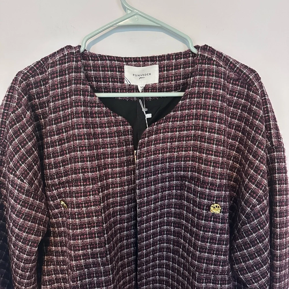 Tuckernuck Pomander Place Plum Multi Tweed Gigi Jacket